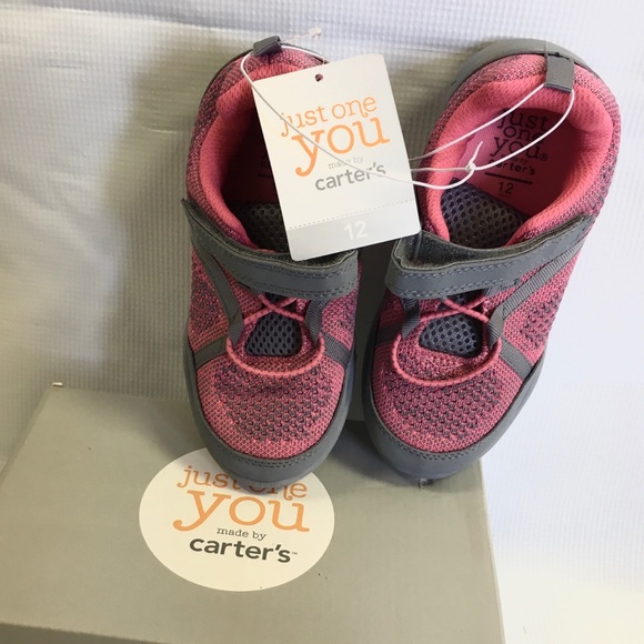 Just one you by Carter’s, Girls strap closure sneaker tennis shoes, size 12 - Picture 4 of 5